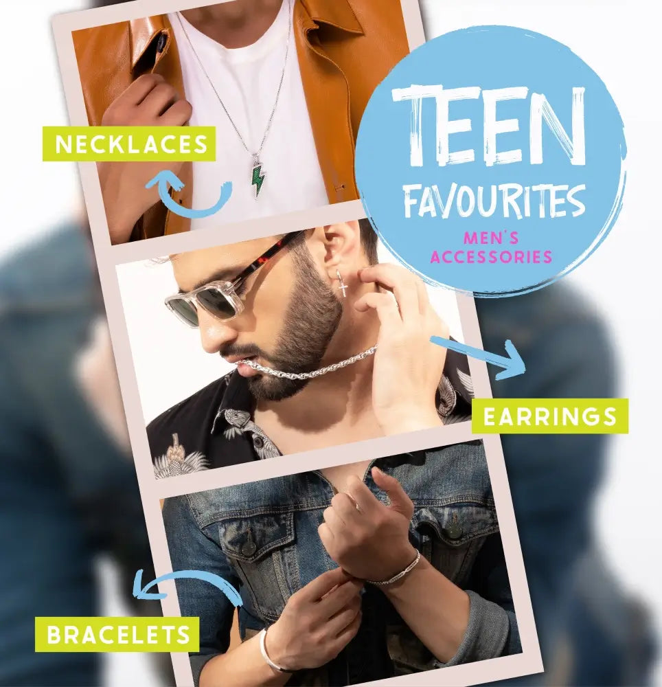 Silver accessories for men